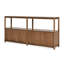 Open Plan Low Bookcase with Storage-836359041-836359042