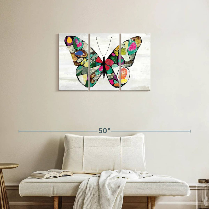 Couleurs de papillon Brampt, H 20 po x l 33 po