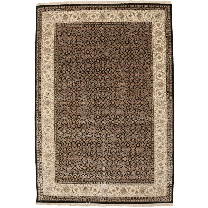 Tapis noir Herati 7 x 10