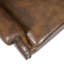 Genuine Leather Upholstered Armchair in Brown