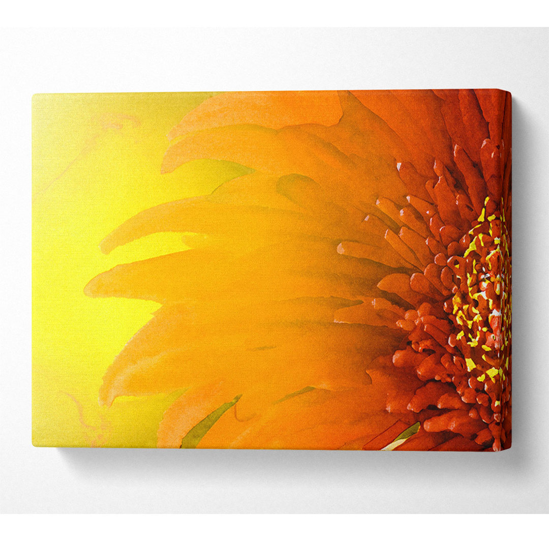 Orange Flower Mist - Kunstdrucke auf Leinwand - Wrapped Canvas