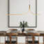 Thread 5-ft Gold dimmable LED Linear Pendant-151763067-151763066