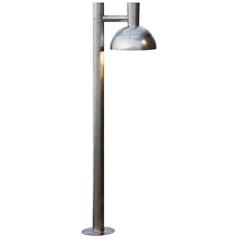 Arki Metal Bollard Light, Silver