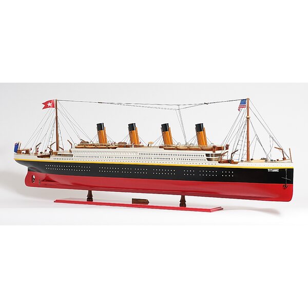 Old Modern Handicrafts X-Large Titanic Painted Model Boat
