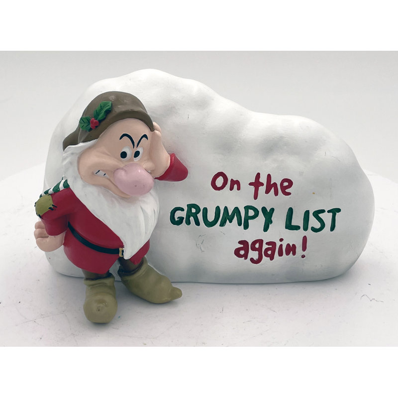 Disney Grumpy On The Grumpy List Snowbank