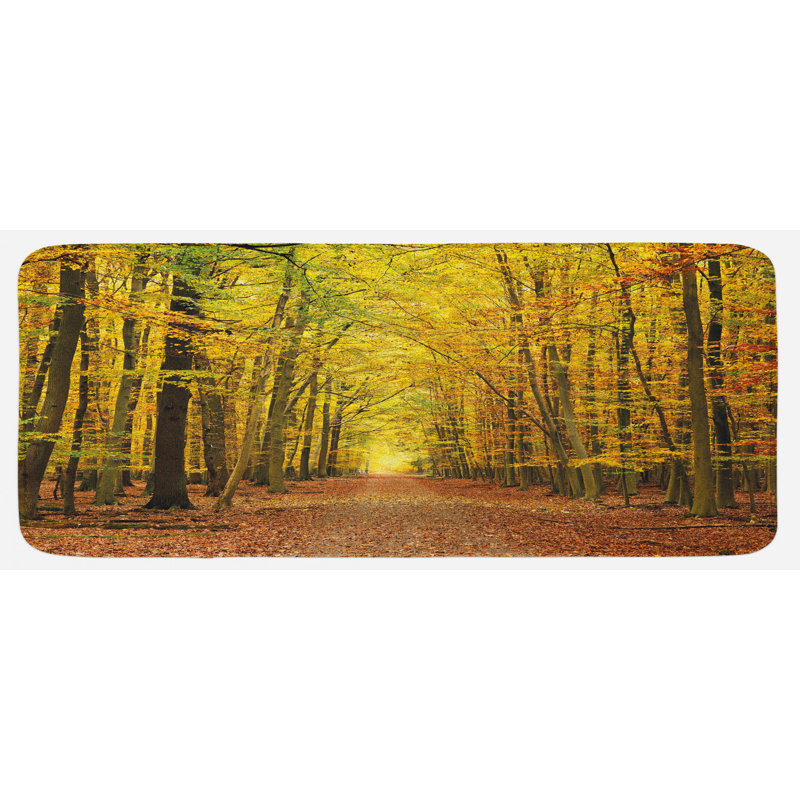 Rustic Polyester Kitchen Mat
