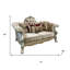 Causeuse et coussins décoratifs 73 po