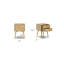 Table de chevet Dorsey avec base en bois massif-1349540148