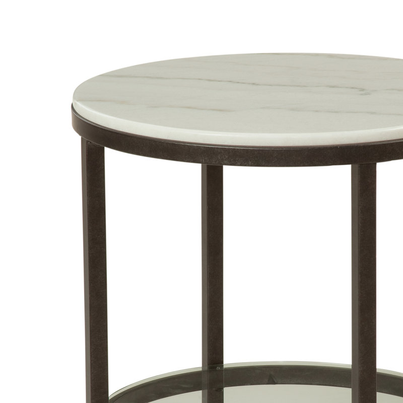 Deena Marble Top End Table