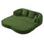 Canapé-lit pliable 2 en 1 avec tissu chenille texturé