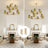 Abbiney 12-Light Dimmable Metal Tiered Chandelier with Linen Shades
