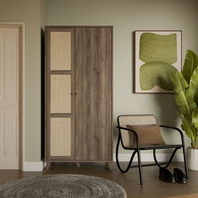 2 Door Manufactured Wood Wardrobe