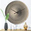 Horloge murale moderne en bois noir et blanc-63618269