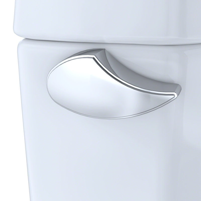 Drake® 1.28 GPF (Water Efficient) Round Two-Piece Toilet (Seat Not Included), Cotton White, Left Hand Lever
