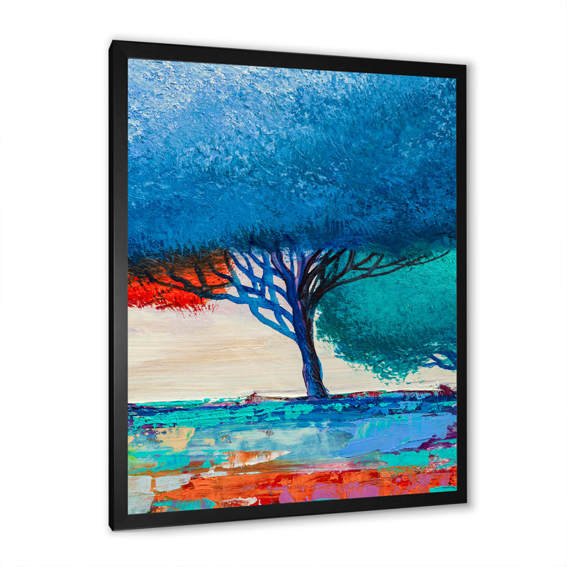 Art moderne gris et bleu II 2PT47780, Cadre noir, H 20 po x l 12 po x P 1 po