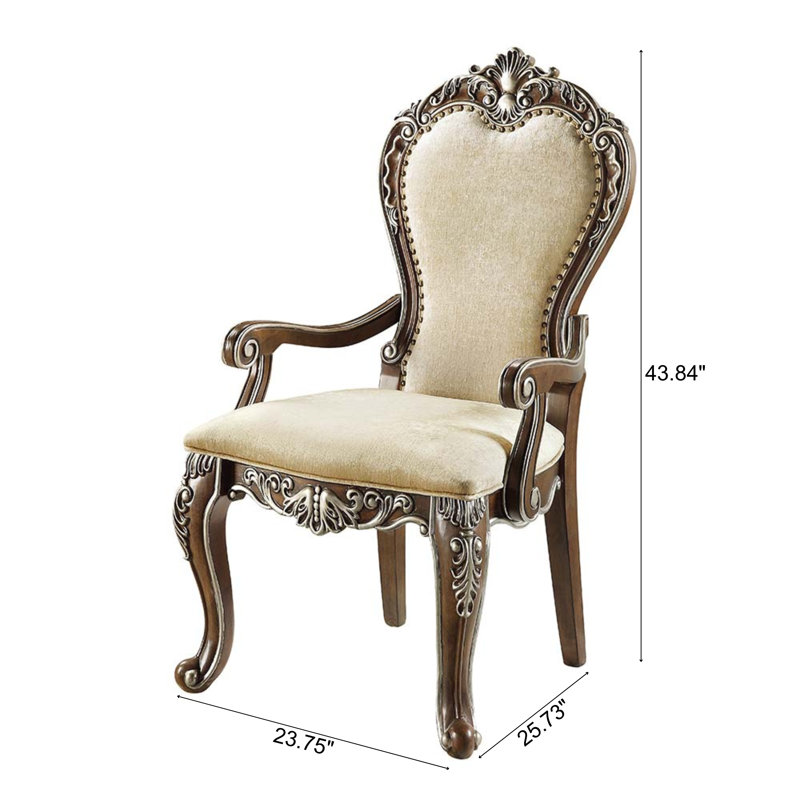 Myrrh Arm Chair (Set-2) in Antique Oak
