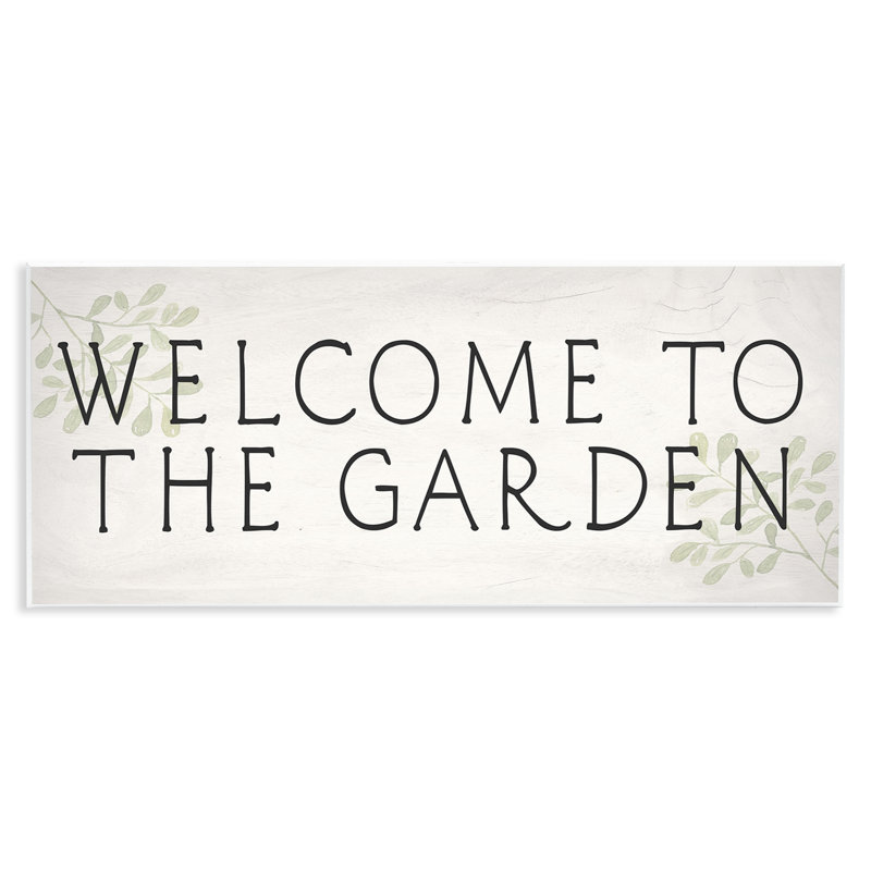  Art mural rétro "Welcome Garden" par Daphne Polselli