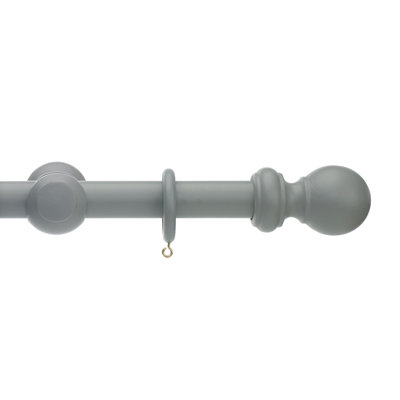 Keswick Wooden Complete Curtain Pole and Hardware Set