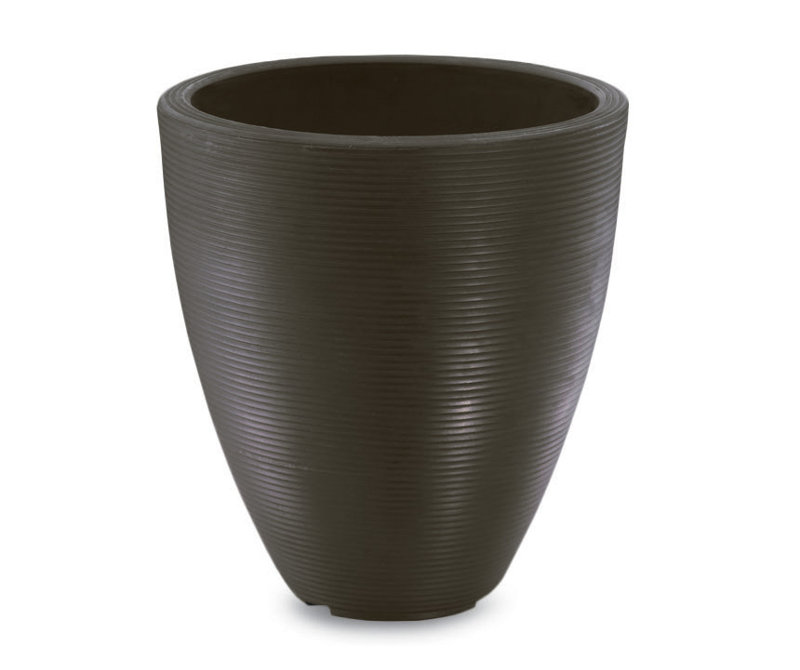 Delano Modern Tall Planter, Old Bronze