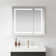 Tiaya 36 in. W x 32 in. H Rectangular Medicine Cabinet with Aluminum Frameless LED Mirror
