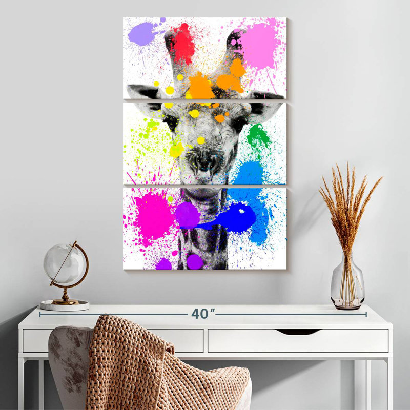 Brampt safari éclaboussure girafe, H 32 po x l 20 po
