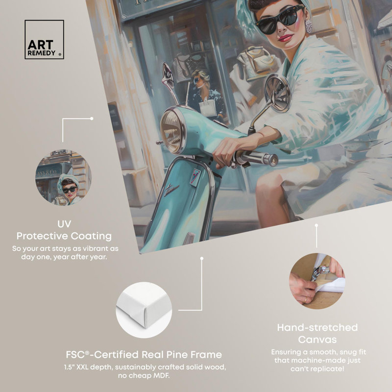 Holiday Coquette Trendy Art Canvas Print, 15" x 10"