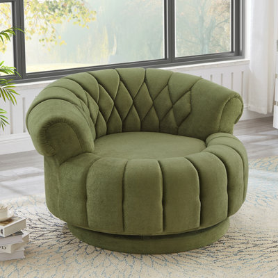 Fauteuil demi-tonneau pivotant à 45 ° l 45,9 po
