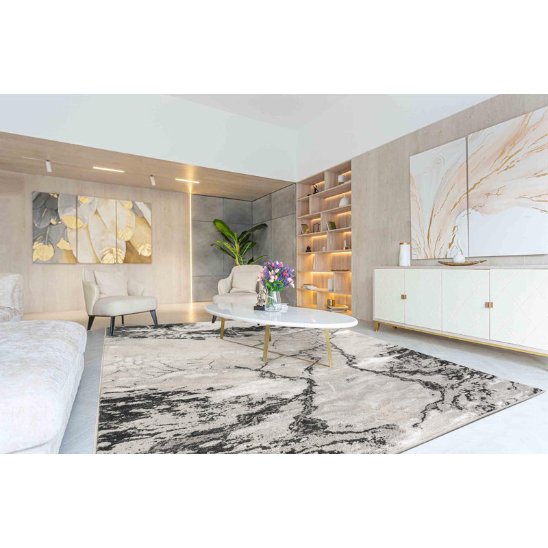 Aniyyah Abstract Area Rug, Rectangle 120 x 170 cm