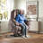 Microfiber/Microsuede and Wood Frame Power Lift Recliner with Heated Massage-1959453166