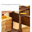 Table de chevet en bois massif vintage