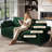 79'' W Modern Loveseat Sofa, Comfy Velvet Couch with Spring Cushion, Removable Cover, Sturdy Frame, Deep Seat, Easy Assembly for Living Room, Bedroom, Office, and Small Space, Green-1637605309