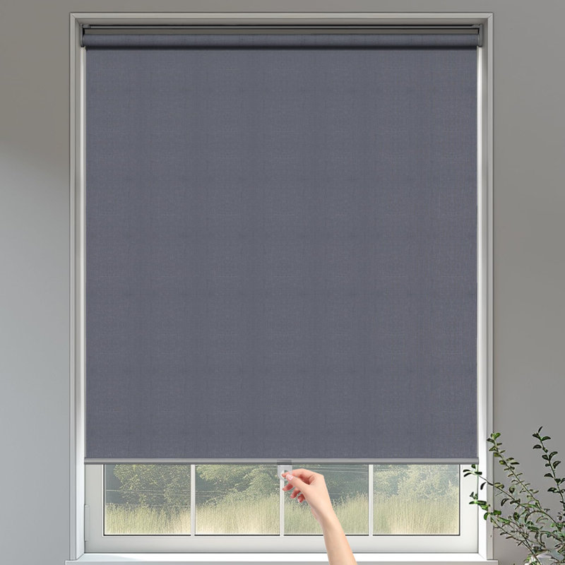 Rideau roulant occultant sans cordon, Noir, L 35 po x L 72 po