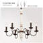 Lustre 6 lumières à hauteur réglable Emiliano (ampoule non incluse)