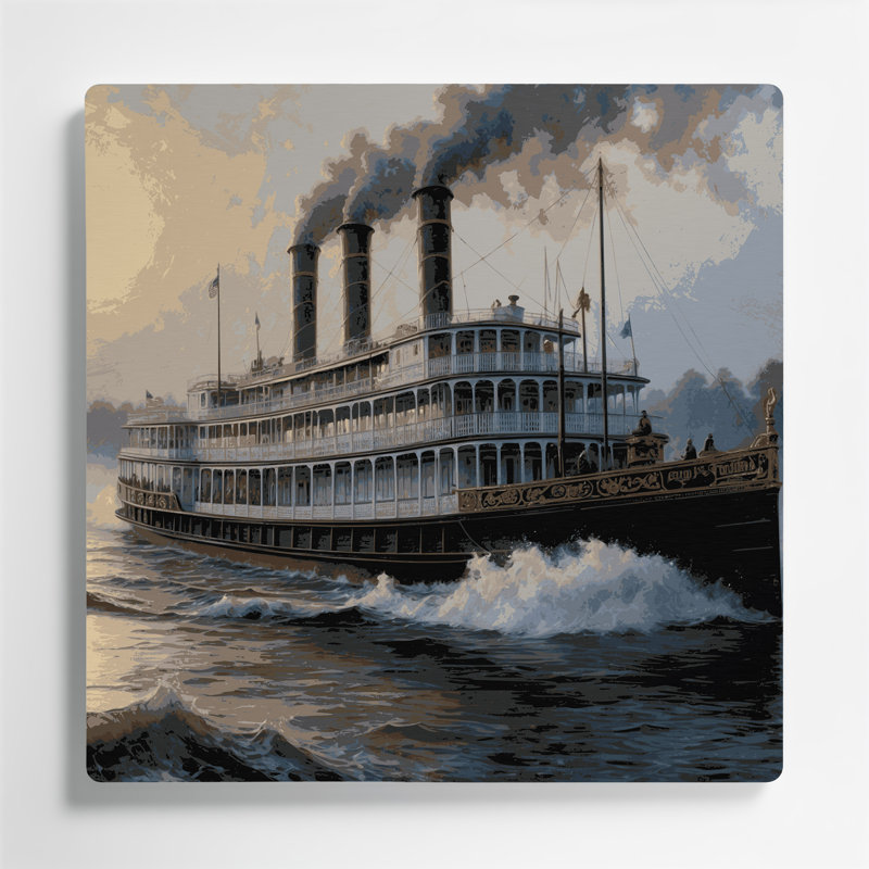 Art mural en métal gris transport, H 16 po x l 16 po x P 0,05 po