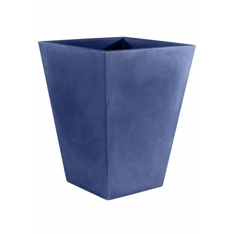 Cono Resin Pot Planter, 25.5" H x 19.75" W x 19.75" D, White