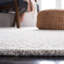 Tapis en viscose / laine touffeté à la main Lyly - gris / vert-1189470625