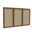 Babillards fermés en tissu à 3 portes avec cadre en bois Ghent-11138466-11138467-11138471