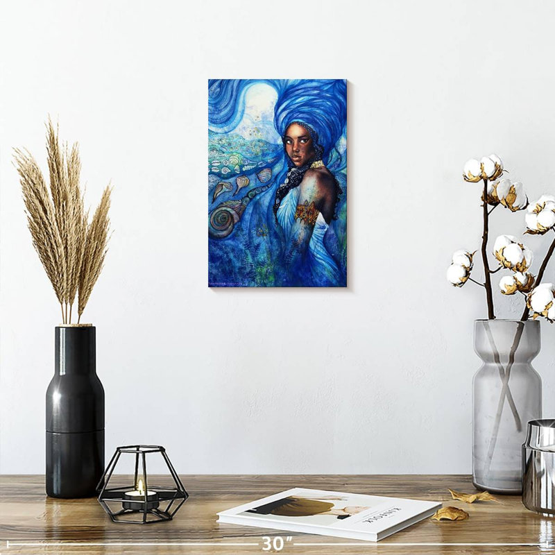 Goddess Yemoja, 12" H x 8" W