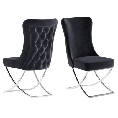 Primenest Noblesse Collection Upholstered Legged Dining Chair, Set Of 2