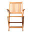 Chaise pliante en bois (ensemble de 2)