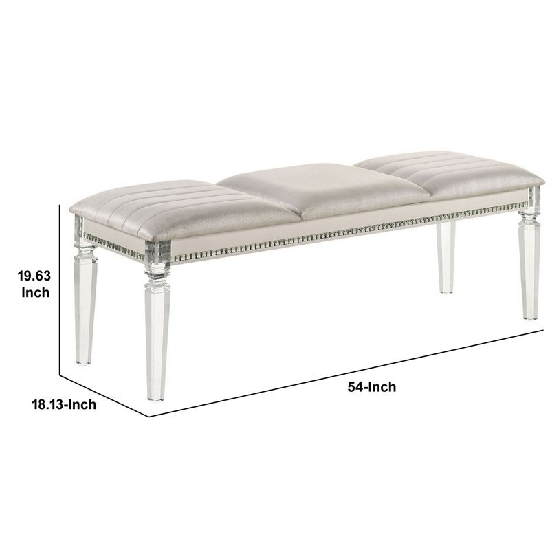 Juwon Leather Office Bench