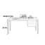 Bureau japonais moderne en noyer - rangement minimaliste-1857682557