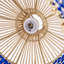 Luminaire suspendu en rotin bleu Aashir 1-1802237761