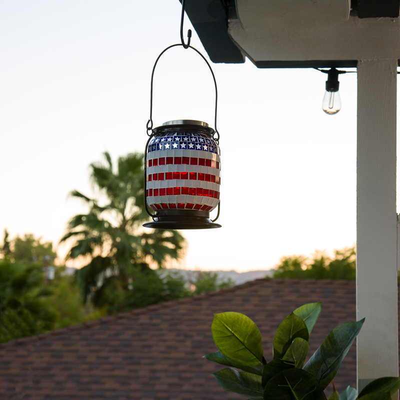 7'' Solar Powered Integrated LED Cylinder