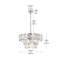 Lustre en cristal 24 pouces Ikeny-591234162-591234159-591234158