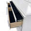 Commode Tarian, finition blanc perle