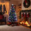 Lighted Artificial Christmas Tree-373842154