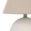 Lighting, H 16 po, lampe de table, abat-jour crème, céramique crème