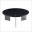 Table basse en bois de chêne noir pour le salon - Structure en métal robuste, écologique et facile à nettoyer-749388514