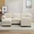 5 - Piece Reversible Modular Corner Sectional With Ottoman-1409123908